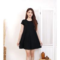Gambar DRESS MOLA 993 I SWING DRESS I DRESS WANITA BABYDOL VIRAL Dres Korean - Hitam dari ROXY MAS JAKARTA Jakarta Pusat 4 Tokopedia