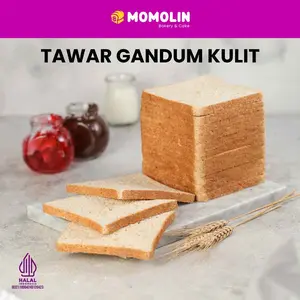 Momolin Bakery - Roti Tawar Gandum Kulit | Roti Gandum | Roti Bakar | Roti Goreng