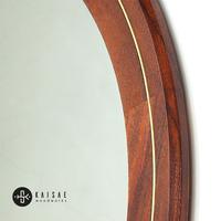 Gambar Raray - Cermin Jati Bulat - Tea Brown dari kaisugih Kab. Bandung 3 Tokopedia