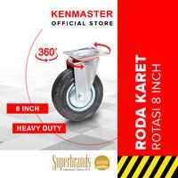 Gambar Xander Roda Karet Hitam 8 IN Hidup - RODA360 dari Kenmaster Official Store Kota Administrasi Jakarta Utara 1 Tokopedia