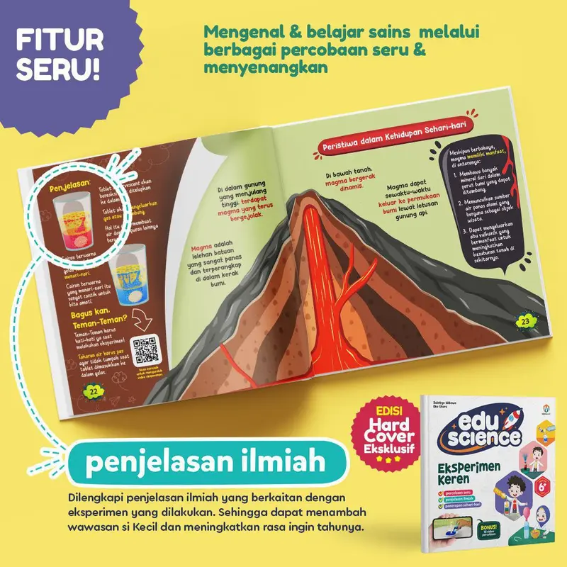 DM Bookstore - Buku Sains Anak Eduscience Eksperimen Keren untuk Anak Hardcover untuk Usia 6+ Tahun 3