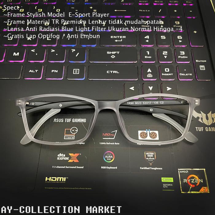 Gambar KACAMATA GAMING Block Sinar Biru Komputer dan Gadget dari AY-COLLECTION MARKET Kota Administrasi Jakarta Pusat Tokopedia