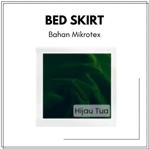 Rok Dipan Rumbai 160x200 Bahan Mikrotex Spesial Warna - Bedskirt Kasur