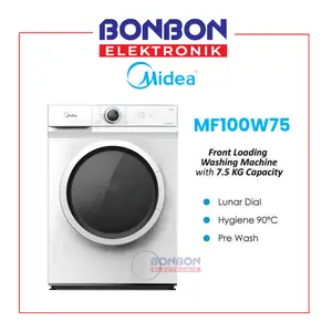 Midea Mesin Cuci Front Loading 7.5 Kg MF100W75 Digital Control