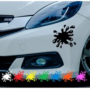 Stiker Kaca Body Mobil Unik Lucu Cutting Sticker Splash Liquid 03