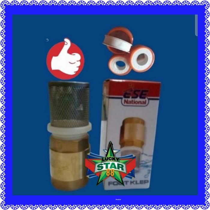 Gambar Tusen klep + saringan 1" inch pompa air jet pump soligen dari Lucky star 88 Kota Tangerang Tokopedia