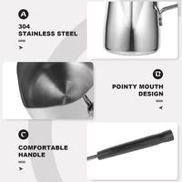 Gambar Teko Kopi Espresso Latte Art Ibrik Turkish Stainless Long Handle - 350ml dari Viv Coffee Kota Administrasi Jakarta Barat 2 Tokopedia