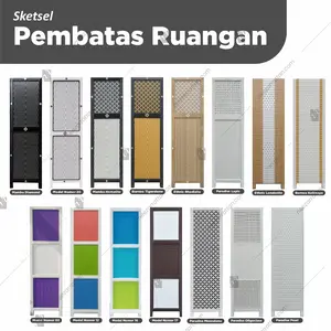 #3 READY STOCK Sketsel Rotan Terlaris & Murah | Sekat / Penyekat Ruangan Minimalis | Pembatas Partisi Kayu & Rotan Sintetis Furniture Estetik, Kokoh, Praktis untuk Rumah, Kantor, Cafe & Usaha | Desain Modern, Mudah Dipindah & Tahan Lama