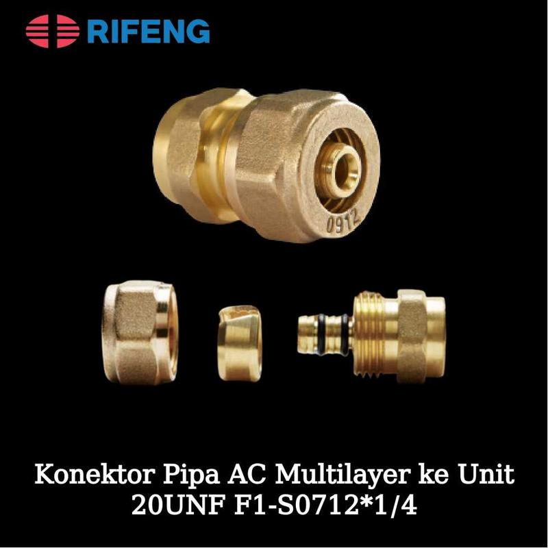 RIFENG - Fitting/Konektor Pipa AC Multilayer ke Unit 20UNF x 1/4 - Shop ...