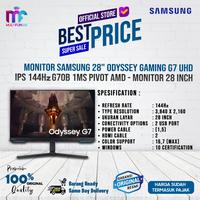 Gambar Monitor Samsung G7 28" S28BG700 UHD IPS 144Hz 1ms Pivot Odyssey Gaming - S28BG70, TANPA KAYU dari Multifungsi Online Kota Administrasi Jakarta Pusat 1 Tokopedia