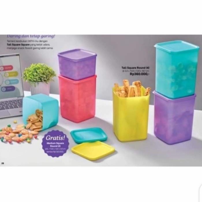 Gambar Terlaris Tupperware Tall Square Round 2.2L Set Isi 4 Free Med Summer 2 dari New Abadi Jaya Kab. Tangerang Tokopedia