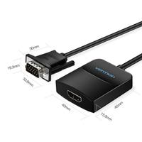 Gambar Vention ACN Adapter Converter VGA Male to HDMI Female dari BORONG KOMPUTER Kota Administrasi Jakarta Barat 4 Tokopedia