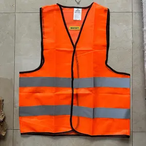 Rompi Safety Proyek Rompi Kerja Polyester Orange