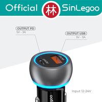 Gambar Sinlegoo CC-02 Car Charger Fast Charging 3A 38W PD QC 2 Ports Type C dari Liem Group Kota Administrasi Jakarta Barat 3 Tokopedia