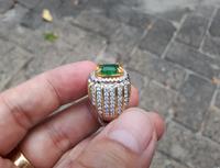 Gambar Batu Permata Natural Zamrud Emerald Beryl ZR013 Ikatan Perak Mewah dari CNC phoneshop Kota Administrasi Jakarta Pusat 3 Tokopedia