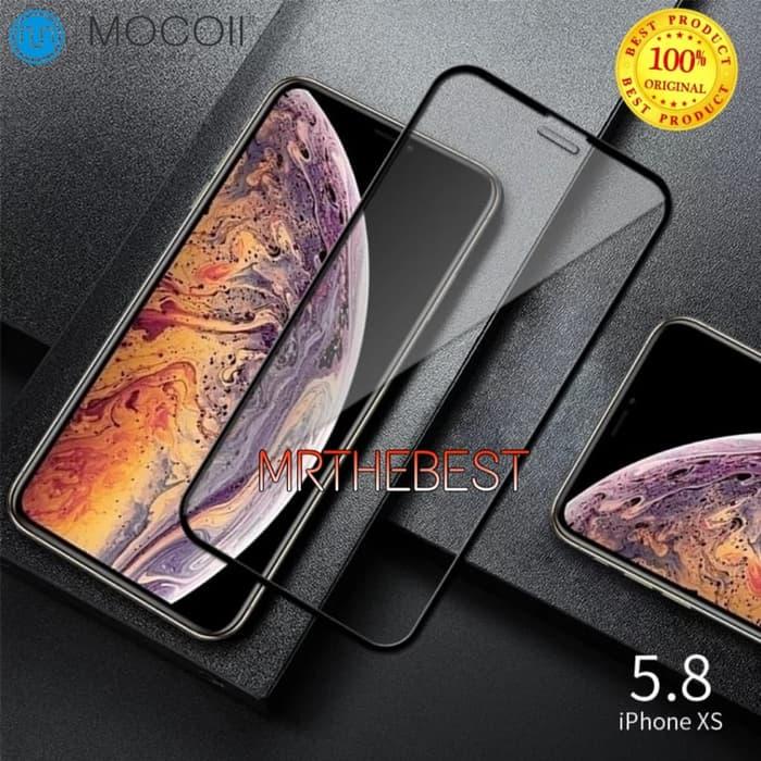 Gambar MOCOll ORIGINAL IPHONE X/XS 5.8 TEMPERED GLASS COLOR FULL COVER 9H dari Original Shop Nillkin Kota Administrasi Jakarta Pusat Tokopedia