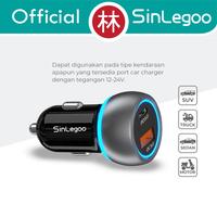 Gambar Sinlegoo CC-02 Car Charger Fast Charging 3A 38W PD QC 2 Ports Type C dari Liem Group Kota Administrasi Jakarta Barat 2 Tokopedia