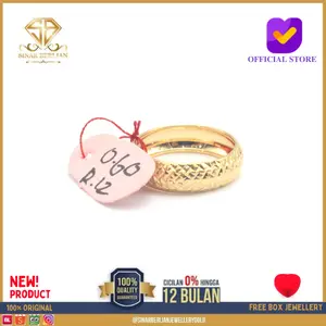 SBJ011- Cincin emas kuning asli terbaru 375 CMM060 R12