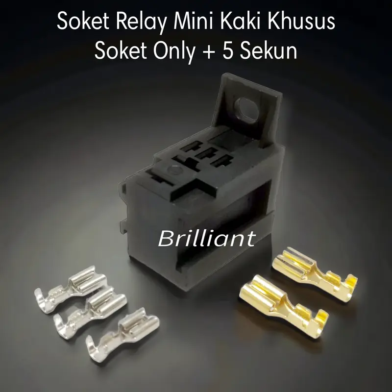 Soket Relay Mini Kaki Khusus - Relay Denso / Nais Bisa Pakai 0