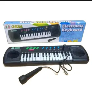 mainan edukasi, Piano  and mic gratis batrei 4 pcs