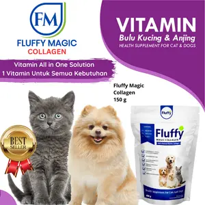 Fluffy Magic Collagen Vitamin Kucing & Anjing Suplemen Penggemuk