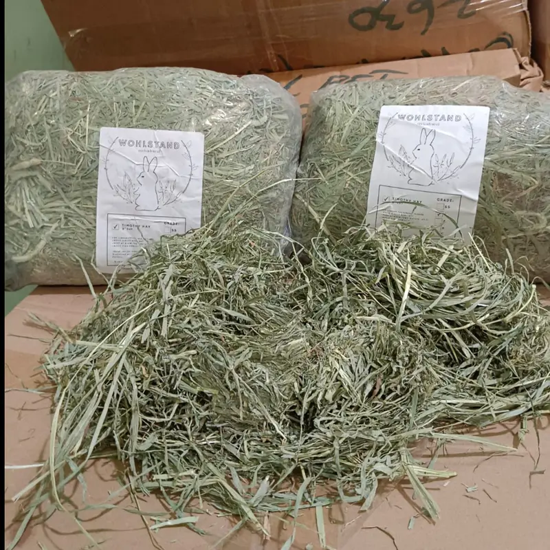 Wohlstand Timothy Hay Makanan Kelinci Rumput NO OXBOW Timothy Hay 1kg 0