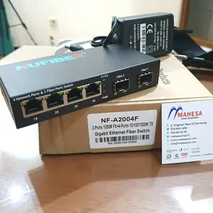 NUFIBER FO SWITCH 2 PORT SFP FIBER OPTIC + 4 PORT 1000MB UTP NF-A2004F