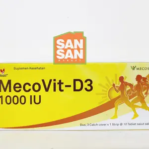 MecoVit-D3 1000 IU Box isi 30 Tablet