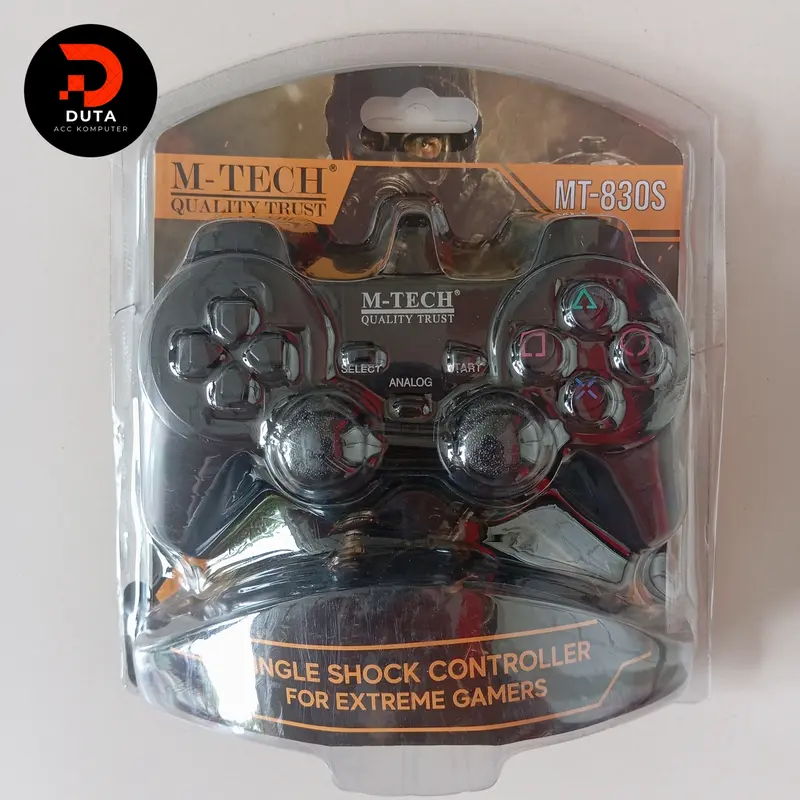 Gamepad M-Tech Single Hitam USB Joystick Original 100% 3