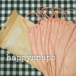Super sale - Masker KF94 Mouson isi 10 pcs -Soft Peach