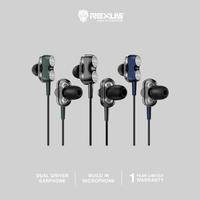 Gambar EARPHONE REXUS EP4 Dual Driver - Gaming Earphone dari Techno Computer Bali Kota Denpasar 2 Tokopedia