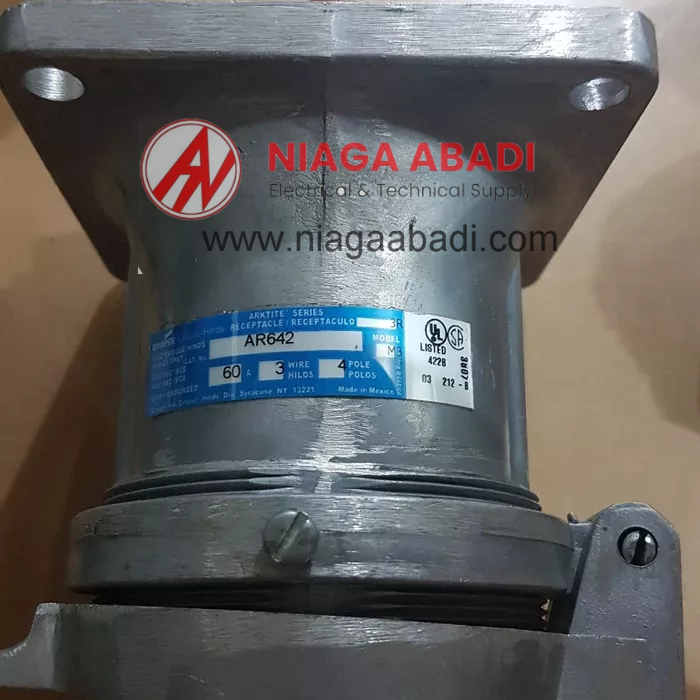 Jual Cooper Crouse Hinds Arktite Receptacle 60A 3W 4P AR642 - Jakarta ...