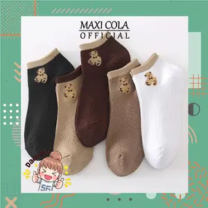 Kaos Kaki KS61 Kaos Kaki Wanita Motif Bear Kaos kaki Fashion Korea