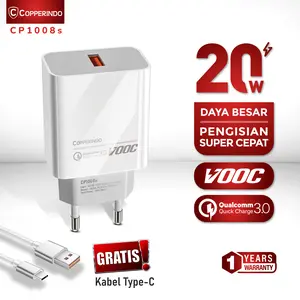 COPPER CP1008 Single Port Charger Up to 20Watt | QC 3.0 FAST CHARGING