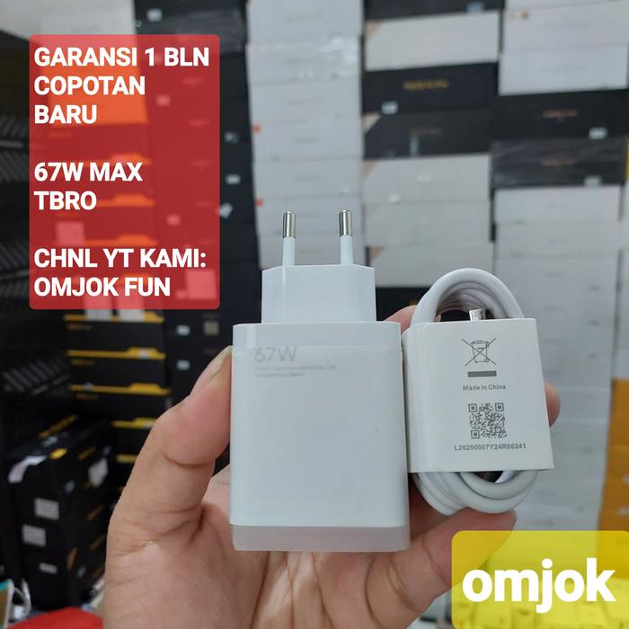 Gambar Charger Xiaomi Copotan poco X3 Gt 67W Original 10000% dari omjok Kota Administrasi Jakarta Utara Tokopedia