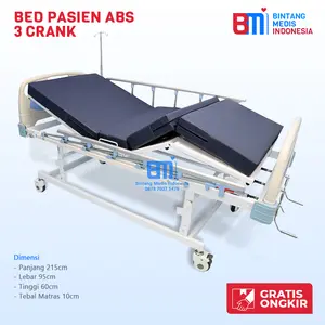 Bed Pasien ABS 3 Crank - Bed medis 3 engkol ABS