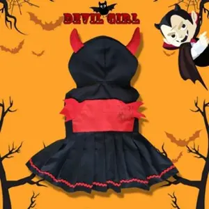 Baju Anjing Kucing Devil Girl & Boy