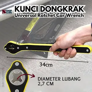 Kunci Dongkrak Mobil Rachet / Kunci Pas Universal Ratchet Car Wrench