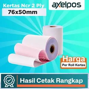 KERTAS STRUK HVS NCR 2PLY 75x60 PRINTER KASIR DOT MATRIX