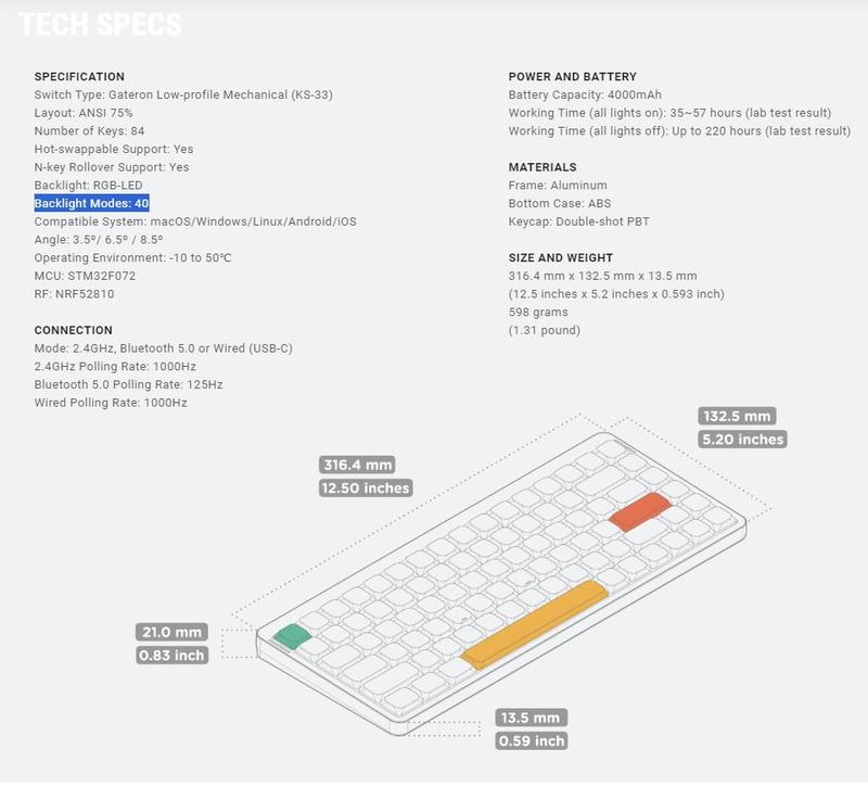 Paket NuPhy Air75 V2 QMK Wireless Custom Mechanical Keyboard + NuFolio V3 1