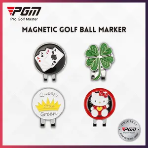 PGM Magnetic Golf Ball Marker Metal Golf Mark Magnet Hat Clip Clamp