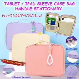 Samsung Tab S9 FE 10.9" Macaron Sleeve Tas Bag Handle Pouch Waterproof
