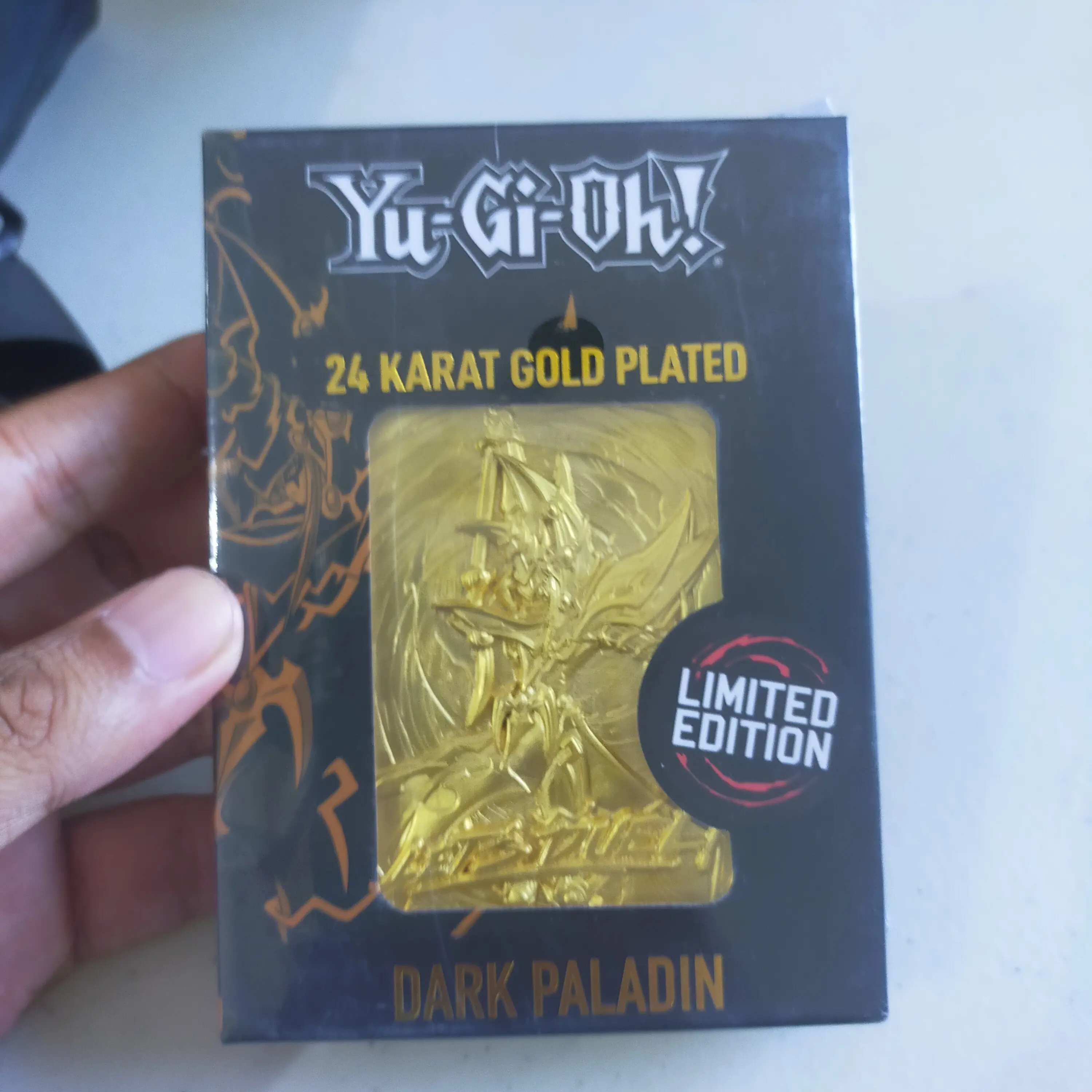 Yugioh 24K Gold Plated Dark Paladin Limited Edition Fanattik
