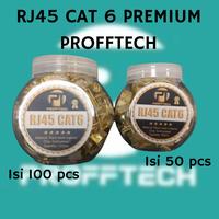 Gambar Rj 45, Konektor cat6 (ProffTech). Premium Quality. (BESI EMAS)- 100PCS - 50PCS dari ProffTech Indonesia Kota Administrasi Jakarta Pusat 4 Tokopedia