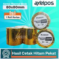 Gambar KERTAS STRUK KASIR 80 X 80 MM UNTUK PRINTER EPSON MOKAPOS dari Axelpos Kota Administrasi Jakarta Pusat 2 Tokopedia