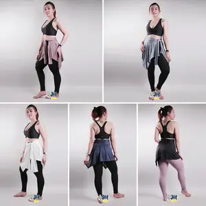 Jfitwear Rok Penutup Hip atau Booty Highwaist Polos Zumba Yoga