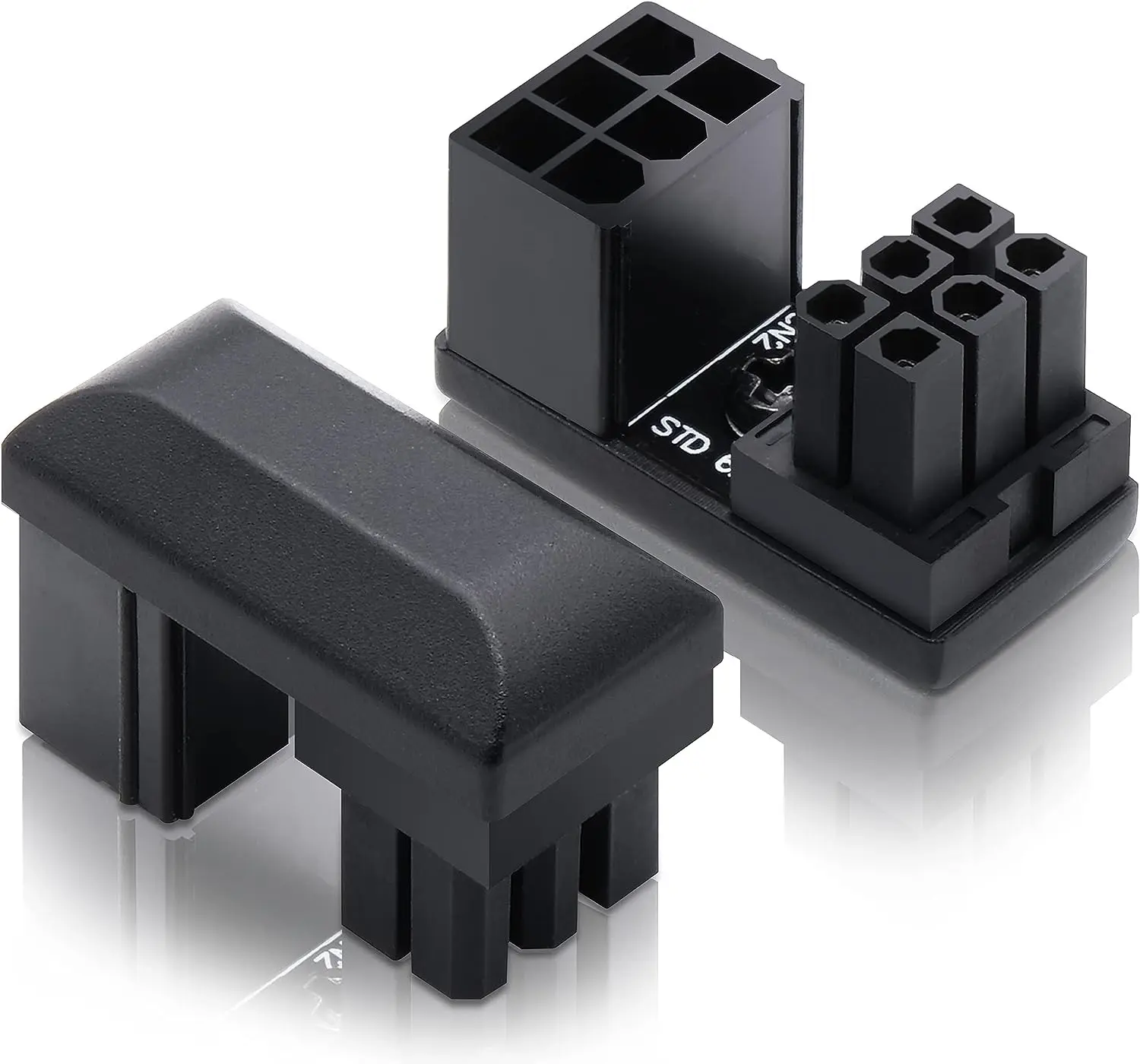 EZDIY-FAB VGA PCIe 6 Pin 180 Degree Angle adapter - STD - 1PCS