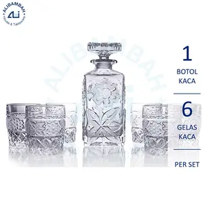 Crystal Whiskey Decanter Set Alibambah - ALB-012