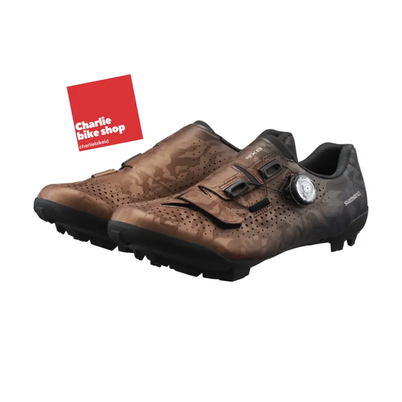 Sepatu MTB Gravel Cyclocross Cleat SHIMANO RX800 - Bronze 0