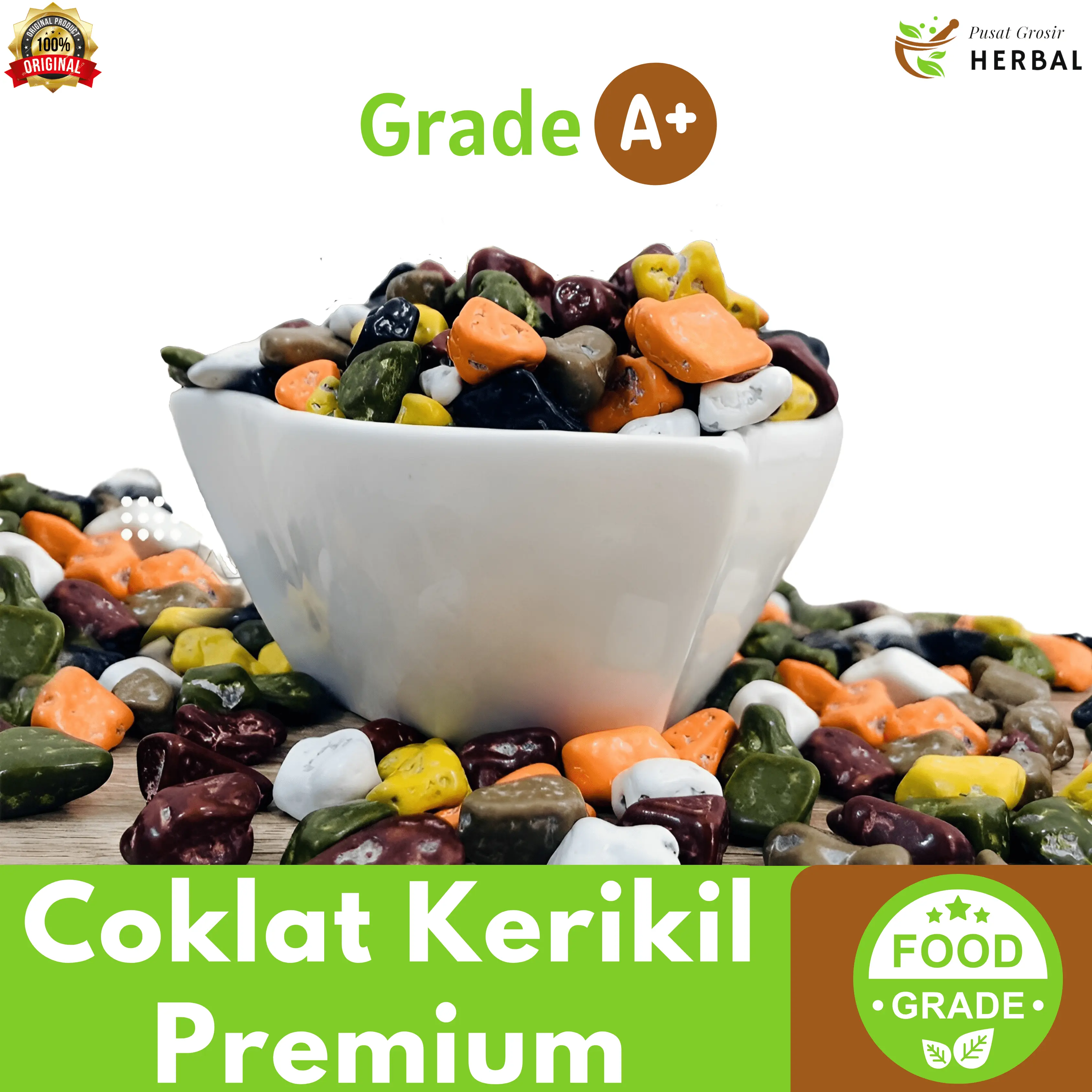 Coklat Kerikil 1Kg Premium Asli Khas Turki & Arab Oleh Oleh Haji Umroh